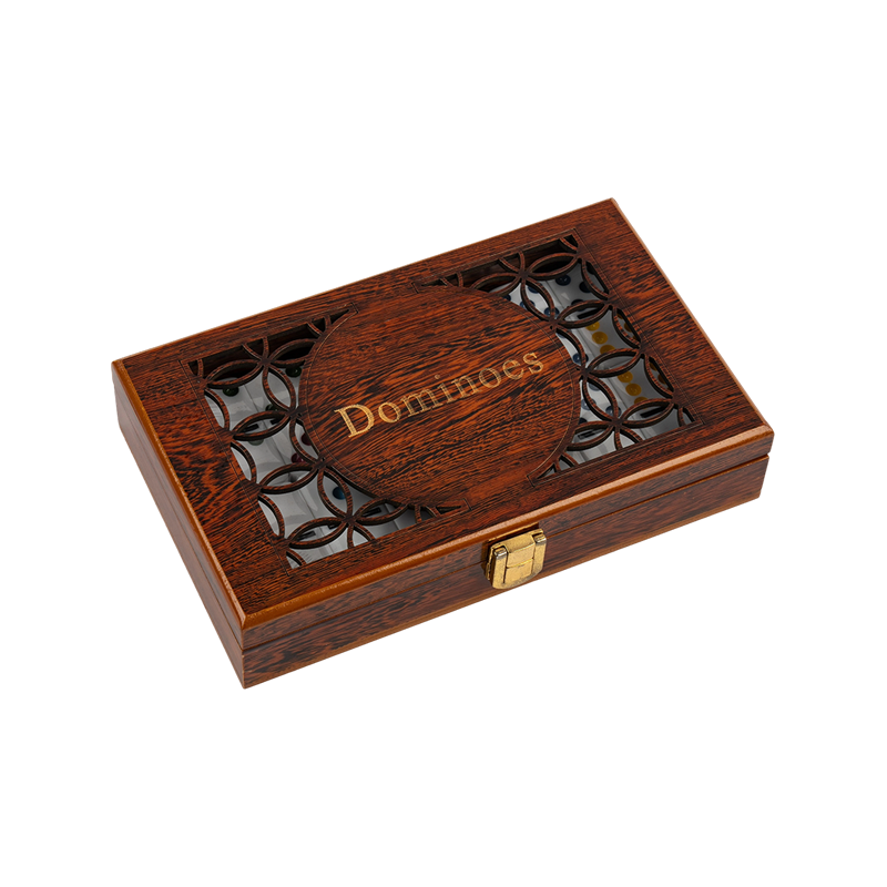 Box Double 6 Wooden Box Domino