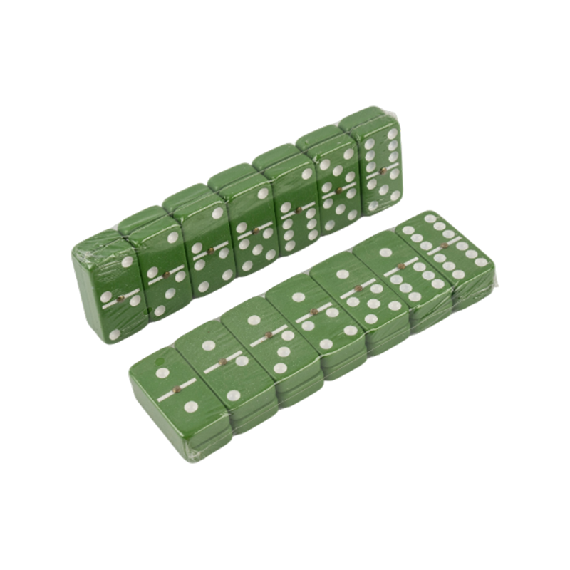 مجموعه های رنگارنگ میز سبز رنگ DOT DOMINO SET